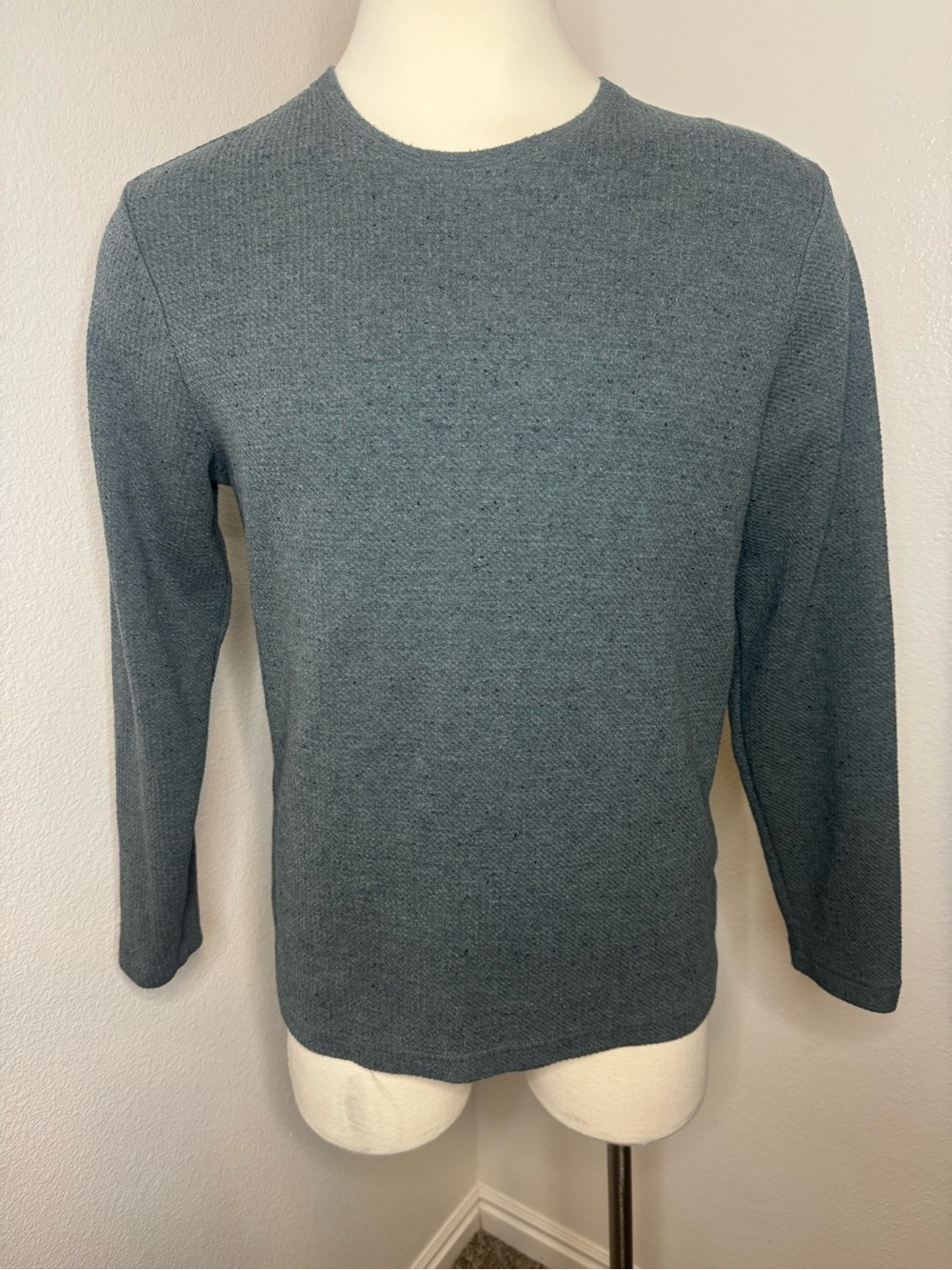 English Laundry Men's Crewneck Sweater in Slate Green